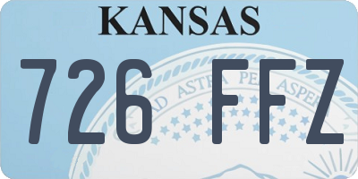 KS license plate 726FFZ