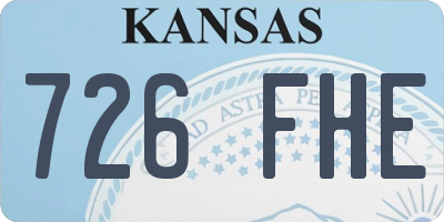 KS license plate 726FHE