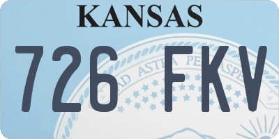 KS license plate 726FKV