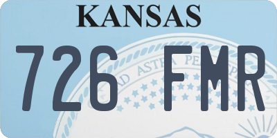 KS license plate 726FMR