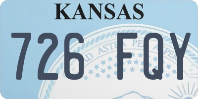KS license plate 726FQY