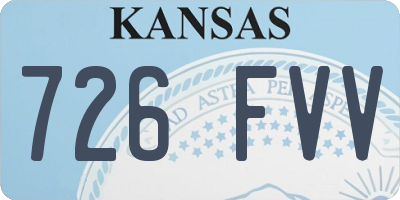 KS license plate 726FVV