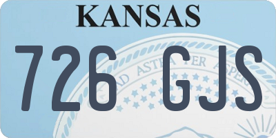 KS license plate 726GJS