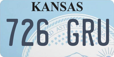 KS license plate 726GRU
