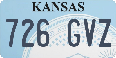 KS license plate 726GVZ