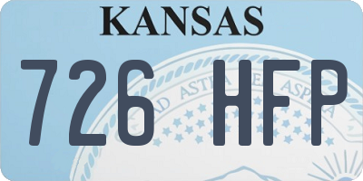 KS license plate 726HFP