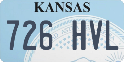 KS license plate 726HVL