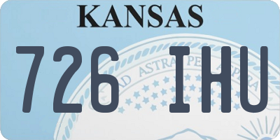 KS license plate 726IHU