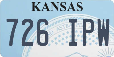 KS license plate 726IPW