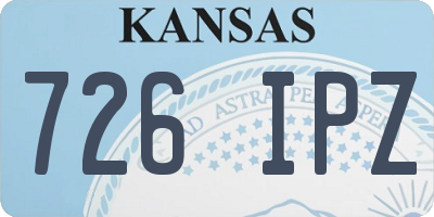 KS license plate 726IPZ