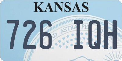 KS license plate 726IQH