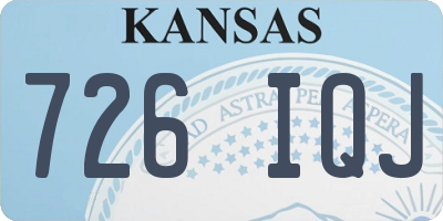KS license plate 726IQJ