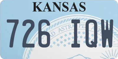 KS license plate 726IQW