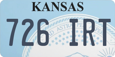 KS license plate 726IRT