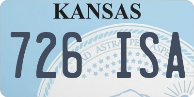 KS license plate 726ISA