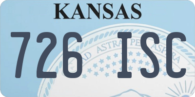 KS license plate 726ISC