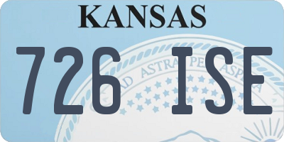 KS license plate 726ISE