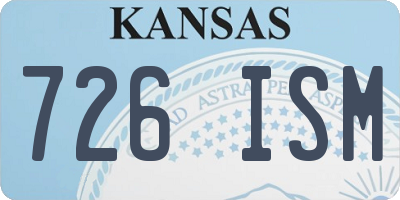 KS license plate 726ISM