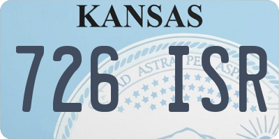 KS license plate 726ISR