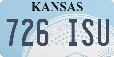 KS license plate 726ISU