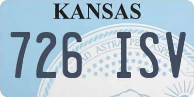 KS license plate 726ISV