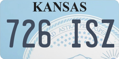 KS license plate 726ISZ
