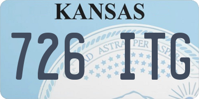 KS license plate 726ITG