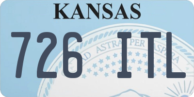 KS license plate 726ITL