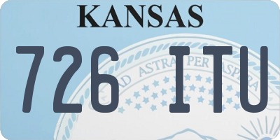 KS license plate 726ITU