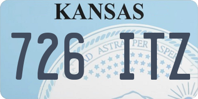 KS license plate 726ITZ