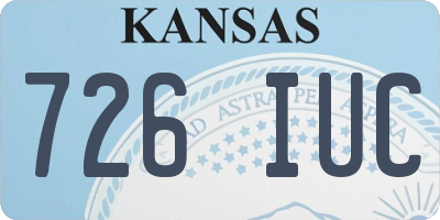 KS license plate 726IUC