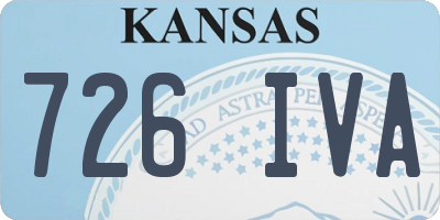KS license plate 726IVA