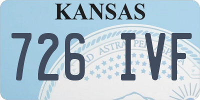 KS license plate 726IVF