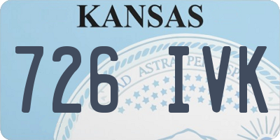 KS license plate 726IVK
