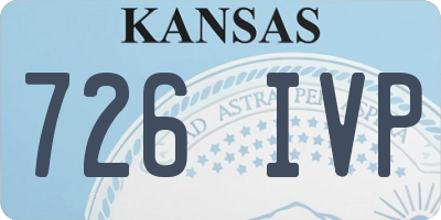 KS license plate 726IVP