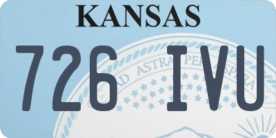 KS license plate 726IVU