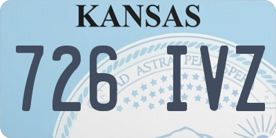 KS license plate 726IVZ