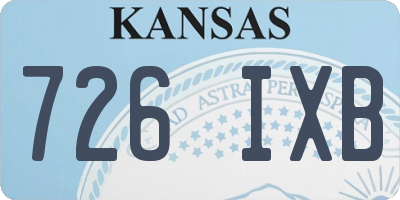 KS license plate 726IXB