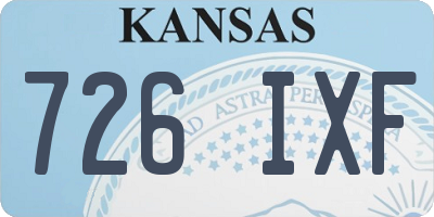KS license plate 726IXF