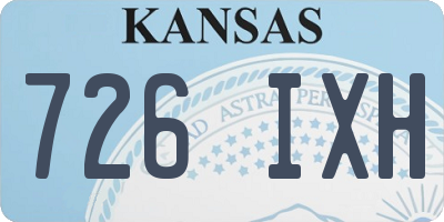KS license plate 726IXH