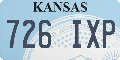 KS license plate 726IXP