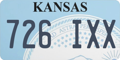 KS license plate 726IXX