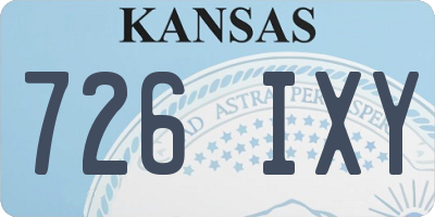 KS license plate 726IXY