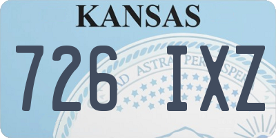 KS license plate 726IXZ