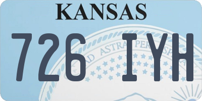 KS license plate 726IYH