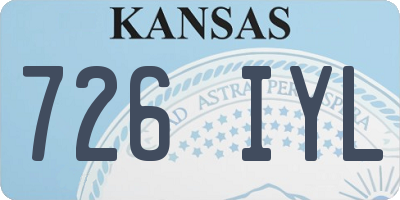 KS license plate 726IYL