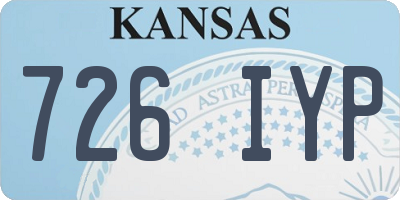 KS license plate 726IYP
