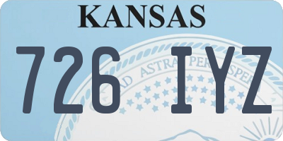 KS license plate 726IYZ