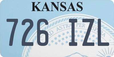 KS license plate 726IZL