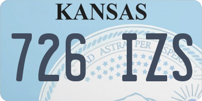KS license plate 726IZS